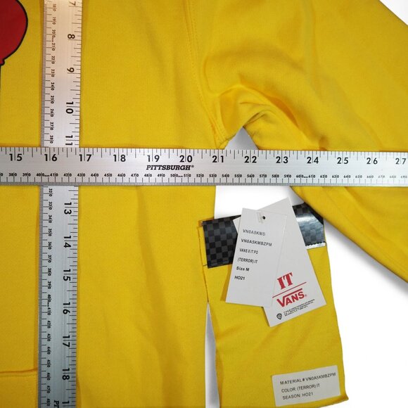 Vans x IT "You'll Float Too - Terror" Pullover Hoodie Men's M Pennywise - Picture 10 of 11